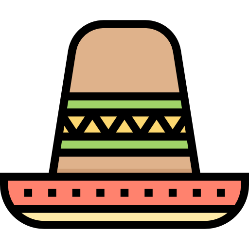 chapeau mexicain Meticulous Lineal Color Icône