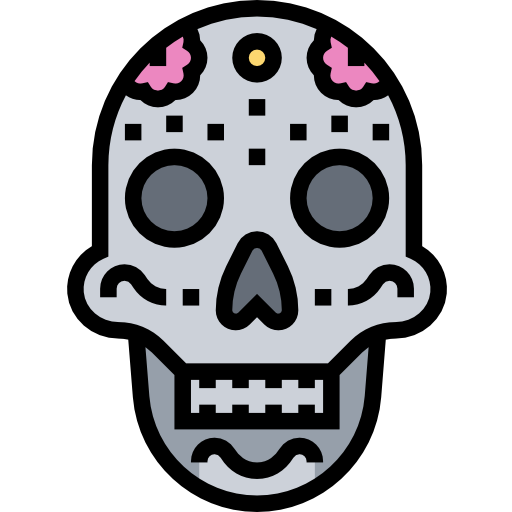 Skull Meticulous Lineal Color icon