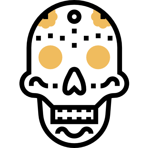 두개골 Meticulous Yellow shadow icon