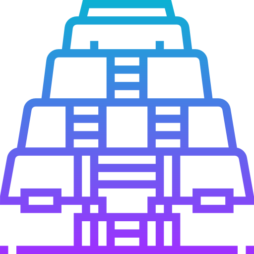pirámide Meticulous Gradient icono
