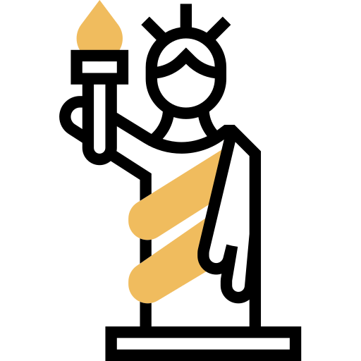 freiheitsstatue Meticulous Yellow shadow icon