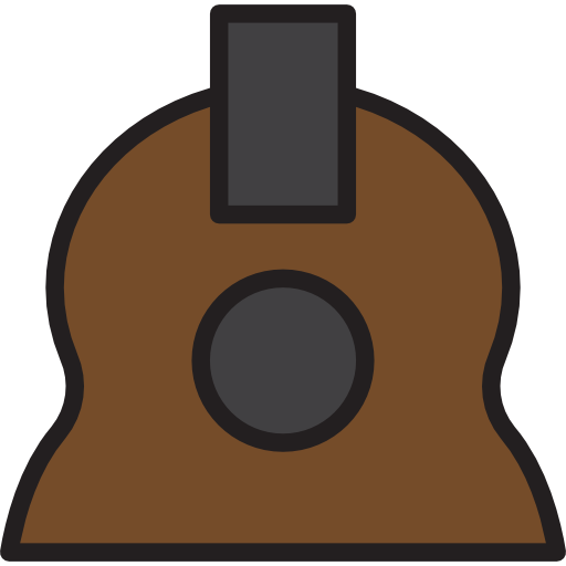 hiszpańska gitara xnimrodx Lineal Color ikona