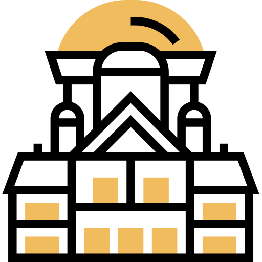 federaal paleis van zwitserland Meticulous Yellow shadow icoon