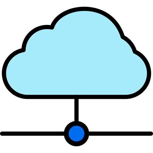 chmura obliczeniowa Generic color lineal-color ikona