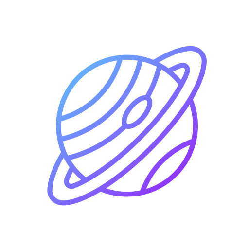 土星 Generic gradient outline icon