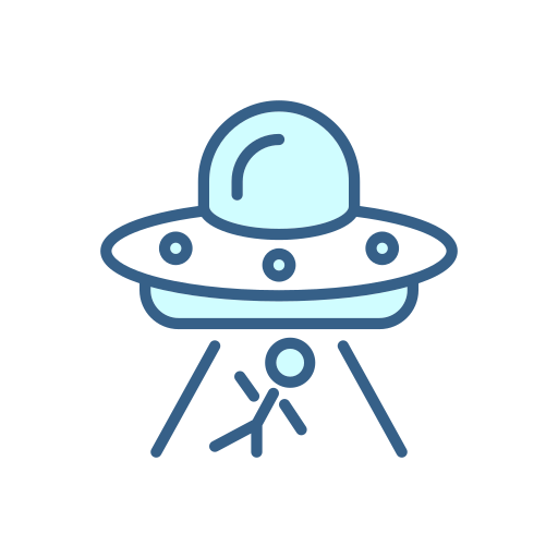 Ufo abduction Generic color lineal-color icon