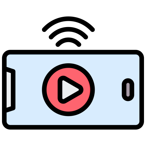 video streaming Generic color lineal-color icon