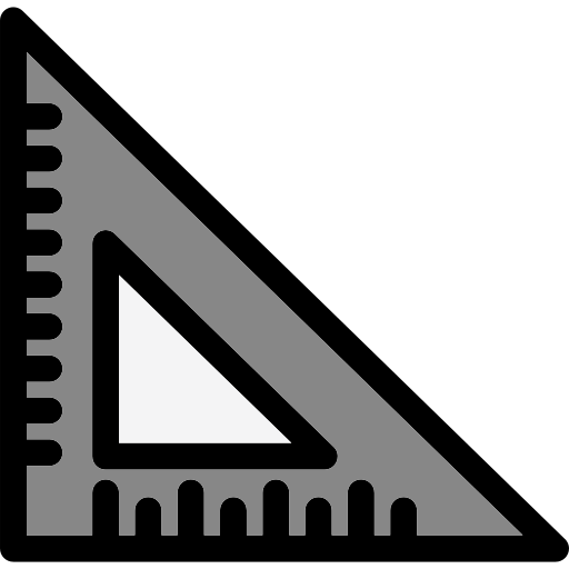 righello del triangolo Generic color lineal-color icona