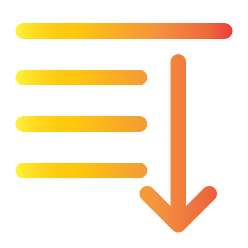 Alignment Generic gradient outline icon