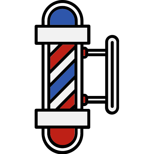 słup fryzjerski Generic color lineal-color ikona