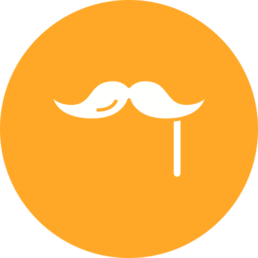 Moustache Generic color fill icon