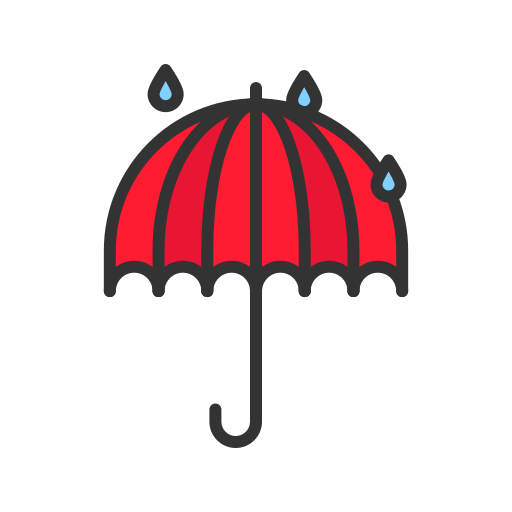 Umbrella Generic color lineal-color icon