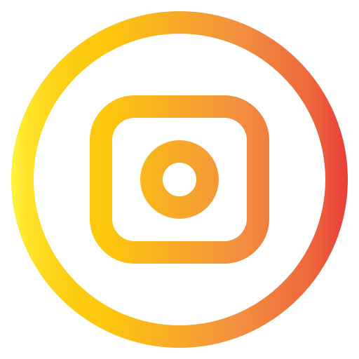 instagram Generic gradient outline icono