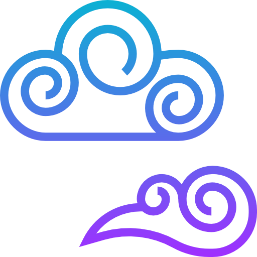 Cloud Meticulous Gradient icon