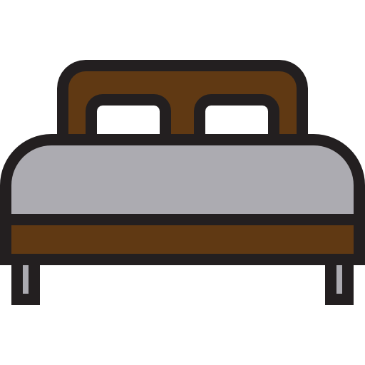 podwójne łóżko xnimrodx Lineal Color ikona