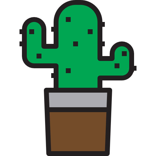 kaktus xnimrodx Lineal Color ikona