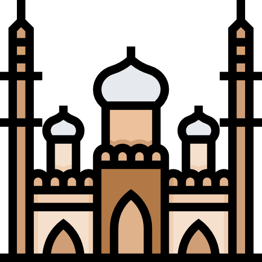 meczet jama Meticulous Lineal Color ikona