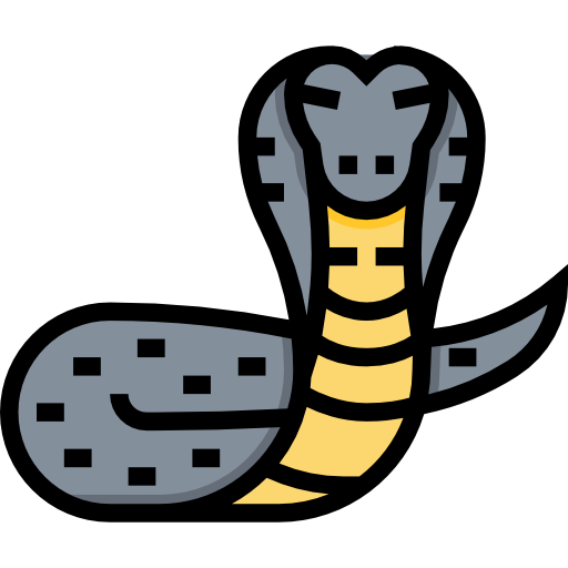 King cobra Meticulous Lineal Color icon