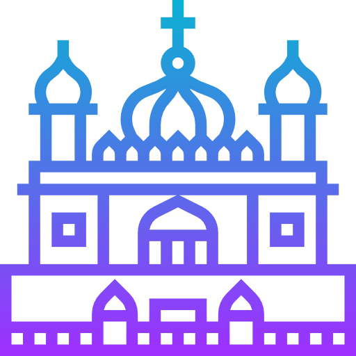 Golden temple Meticulous Gradient icon