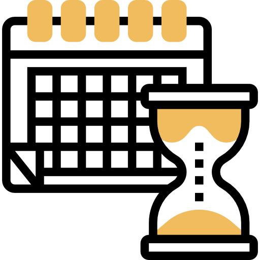 Schedule Meticulous Yellow shadow icon