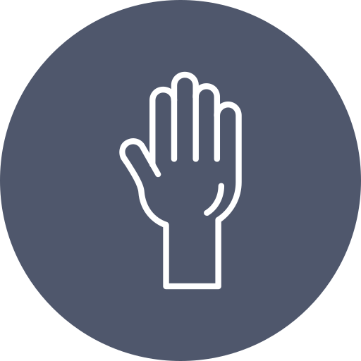 hand hoch Generic color fill icon