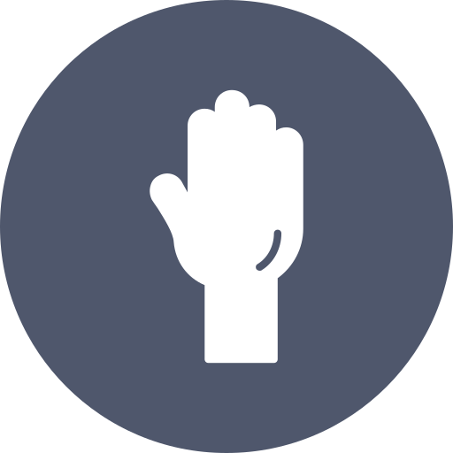 hand hoch Generic color fill icon