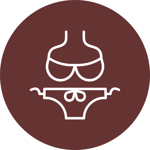 bikini Generic color fill icona