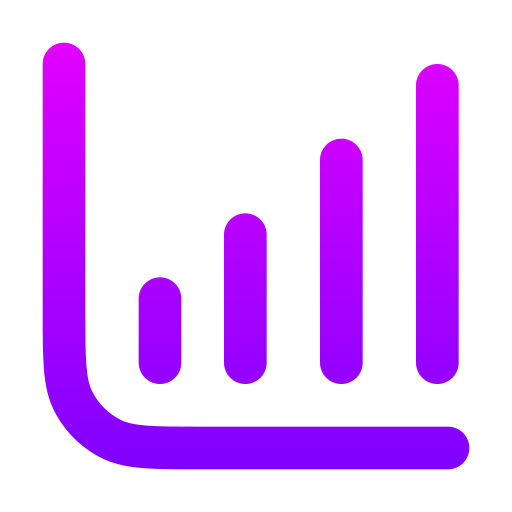 staafdiagram Generic gradient outline icoon