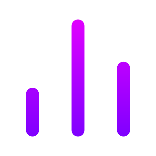 gráfico de barras Generic gradient outline Ícone