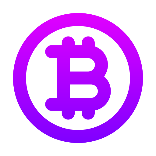 bitcoina Generic gradient outline ikona