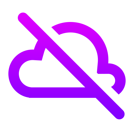 Cloud Generic gradient outline icon