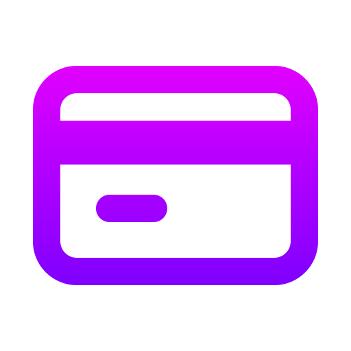 Credit card Generic gradient outline icon