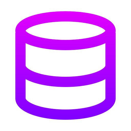 database Generic gradient outline icoon