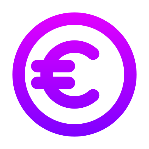 Euro Generic gradient outline icon