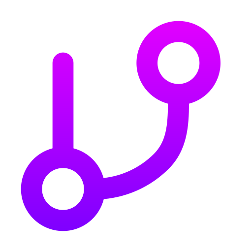 Git Generic gradient outline icon
