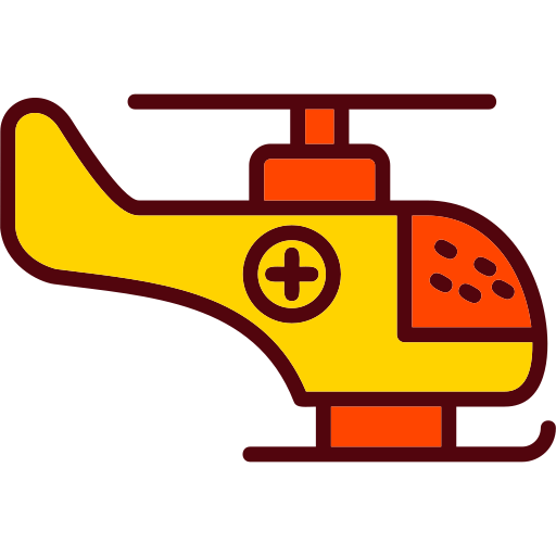 Helicopter Generic color lineal-color icon
