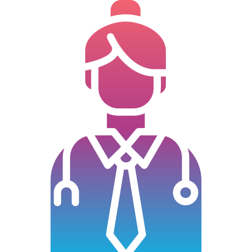 Female doctor Generic gradient fill icon