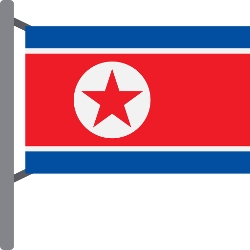 Северная Корея Generic color fill иконка