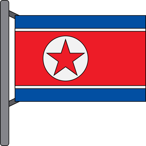 Северная Корея Generic color lineal-color иконка