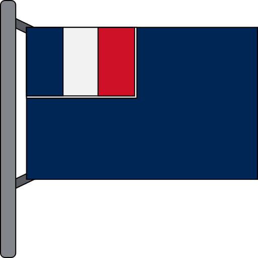 French southern and antarctic lands Generic color lineal-color icon
