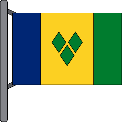 セントビンセントおよびグレナディーン諸島 Generic color lineal-color icon