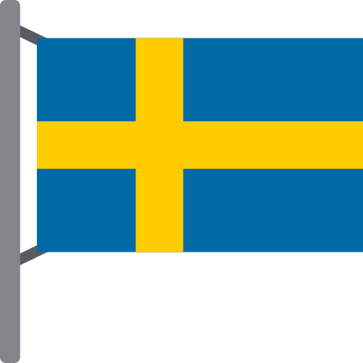 스웨덴 Generic color fill icon