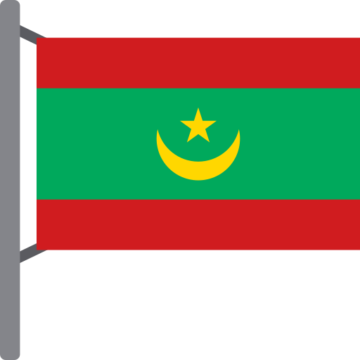 la mauritania Generic color fill icona