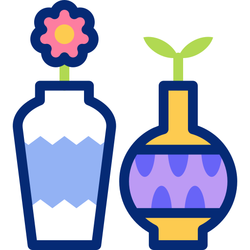 Vase Basic Accent Lineal Color icon