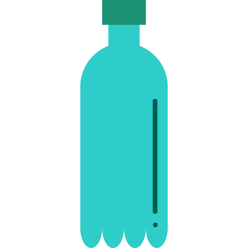 Plastic bottle Generic color fill icon