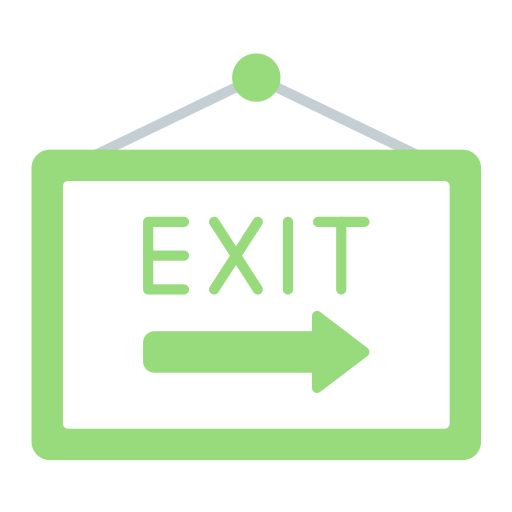 Exit Generic color fill icon