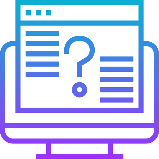 Question Meticulous Gradient icon