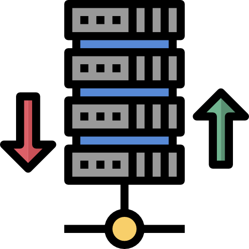 armazenamento de dados Surang Lineal Color Ícone