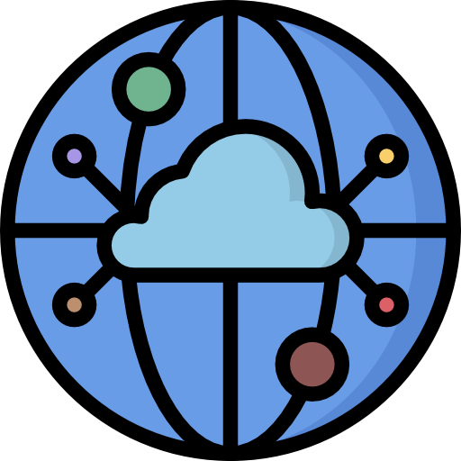 nube Surang Lineal Color icono
