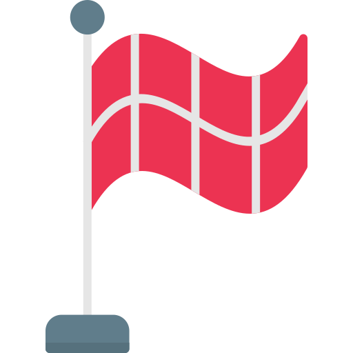 drapeau de hors-jeu Generic color fill Icône